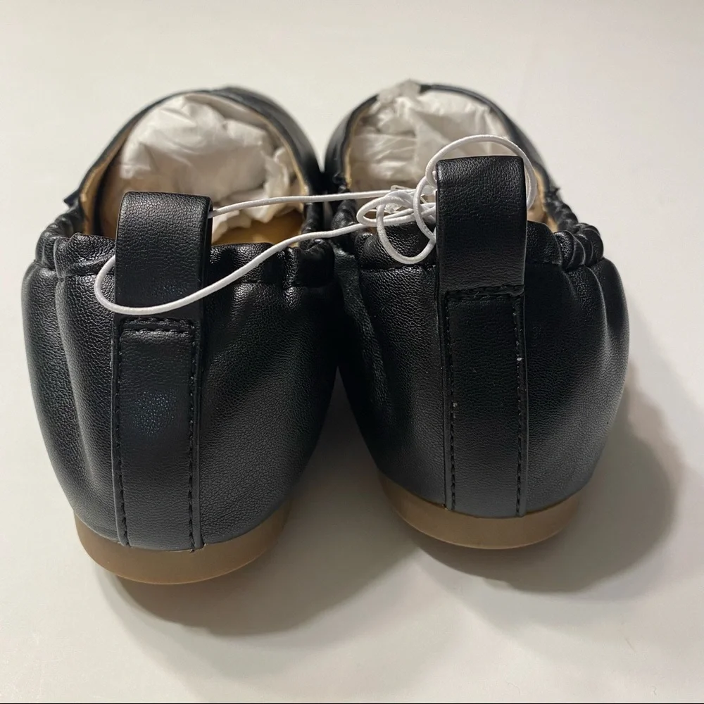 NWT A New Day Womens Black Flats Business Casual Pointed Toe - Picture 2 of 5